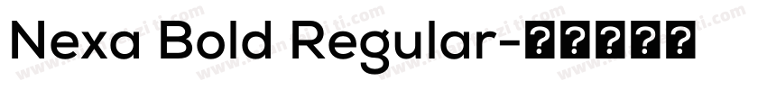 Nexa Bold Regular字体转换